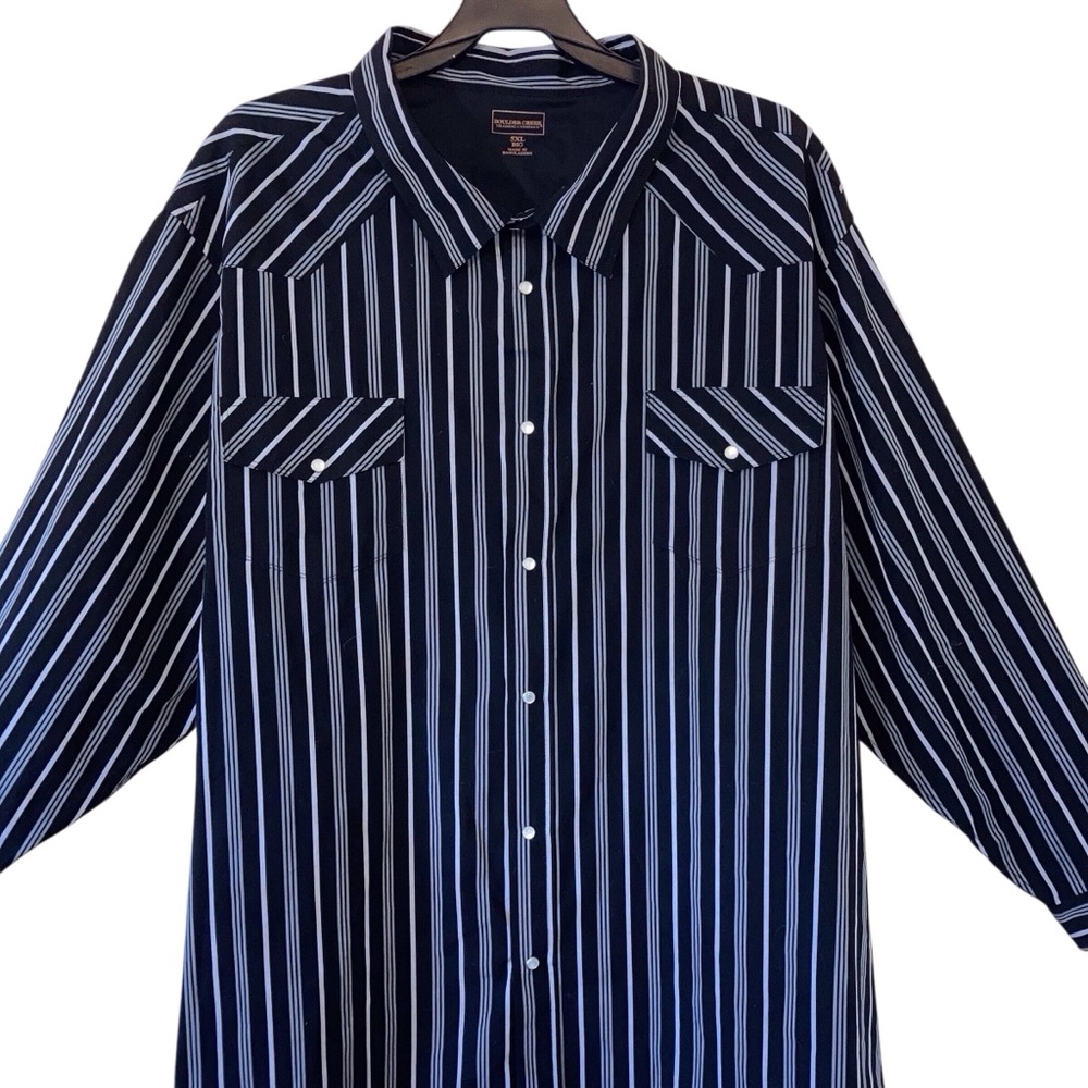 Mens 5XL Long Sleeve Western Pearl Snap Shirt NEW Without Tags